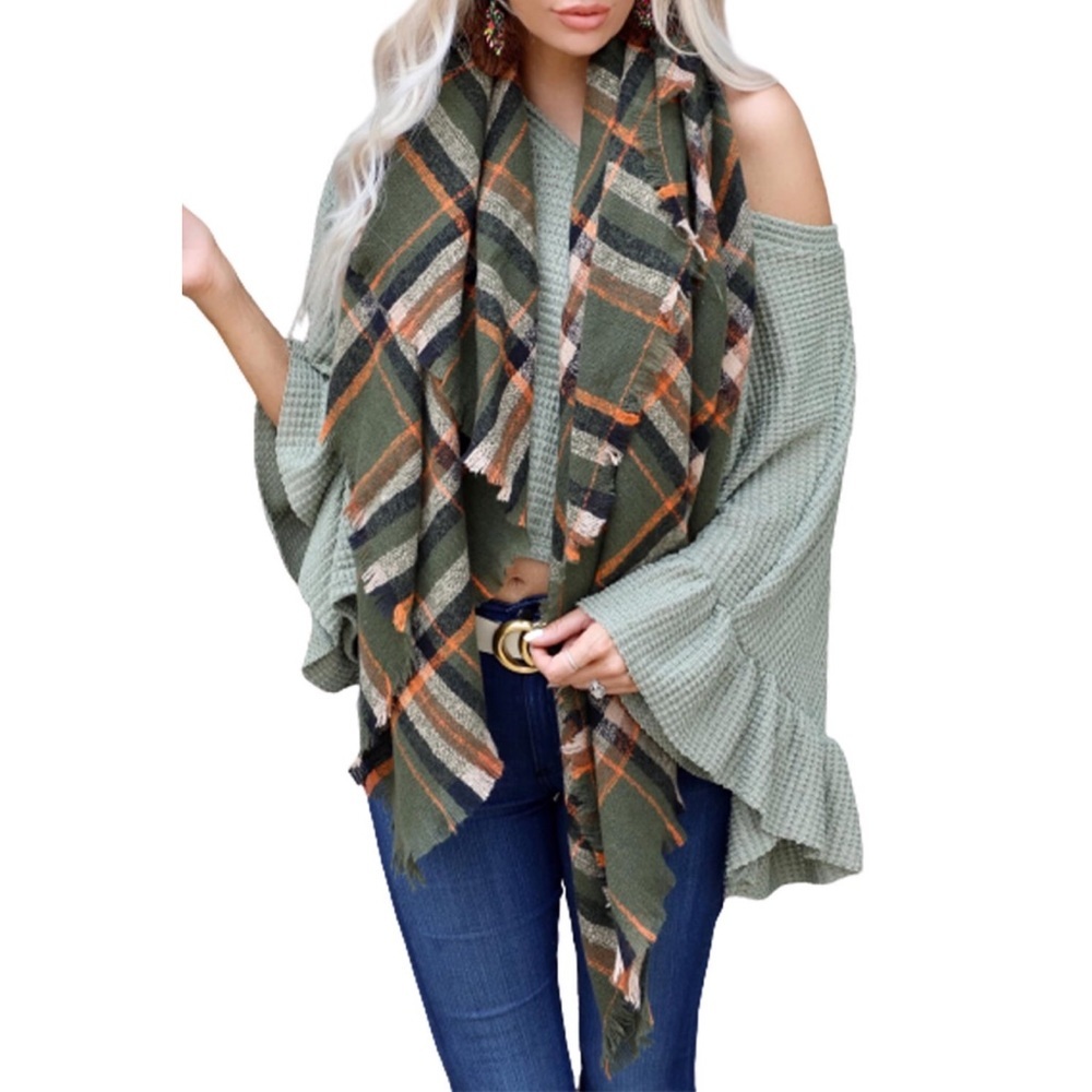 🧣Winter Warm Retro Plaid Scarf